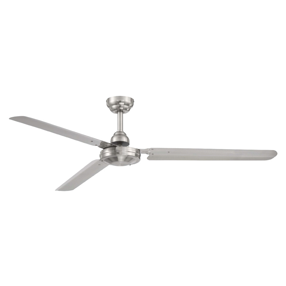 ABANICO 3 ASPAS 56" WINDY NICKEL SIN LUZ UL INT