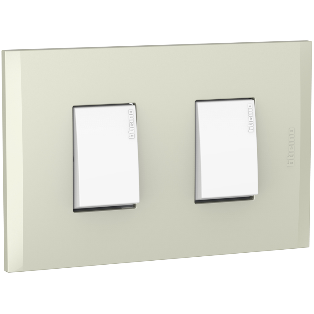APAGADOR DOBLE 3V 15A 125V CHAMPAGNE NOBILE AF2201EBCH