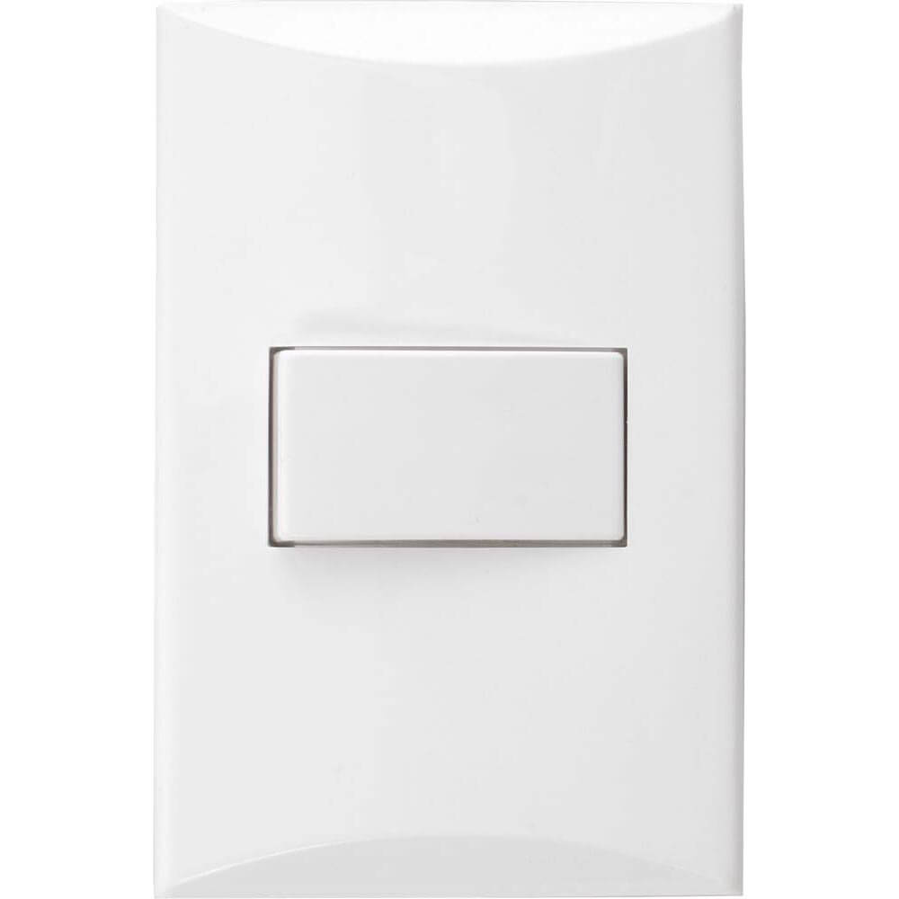 APAGADOR SENCILLO 1P 15A 125V BLANCO PLATA 1000-W