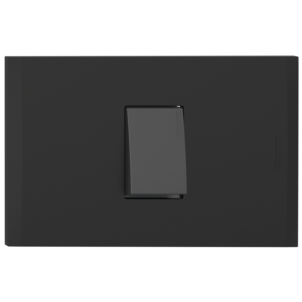 APAGADOR SENCILLO 1P 15A 125V NEGRO NOBILE AF2100EANG