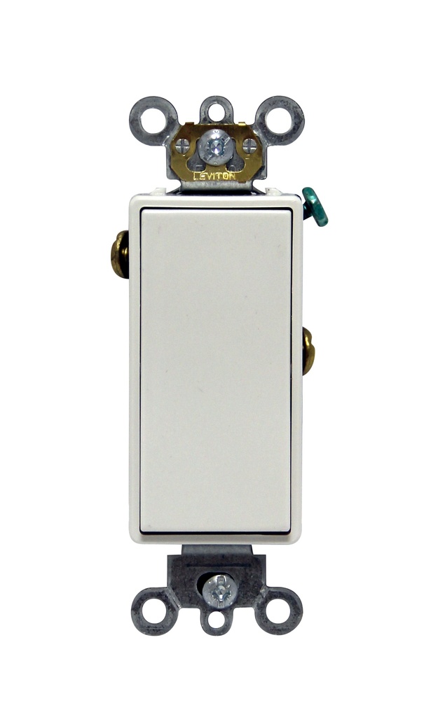 APAGADOR SENCILLO DECORA COMERCIAL 1P 15A 125/277V BLANCO 5691-2W