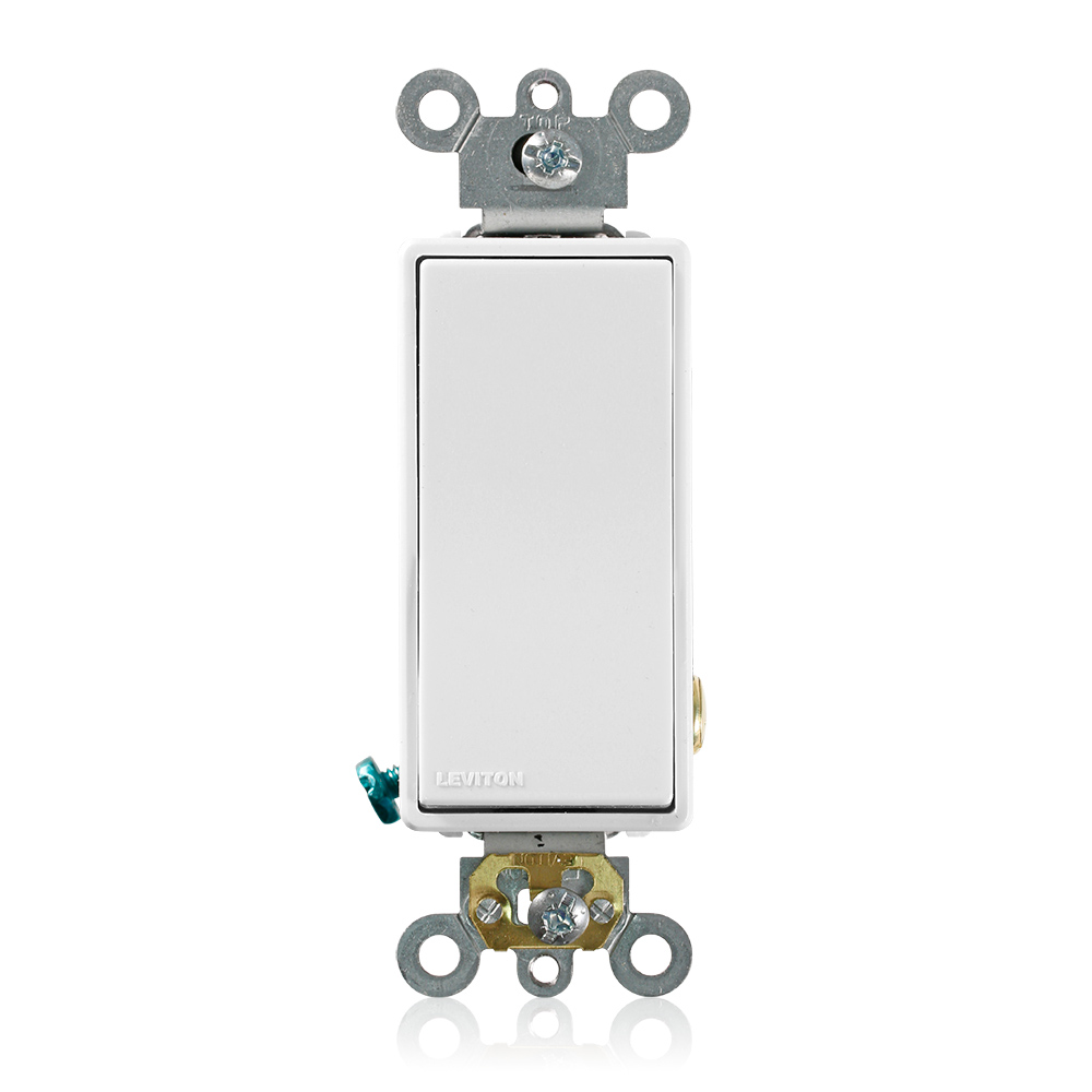 APAGADOR SENCILLO DECORA COMERCIAL 1P 20A 125/277V BLANCO 5621-2W