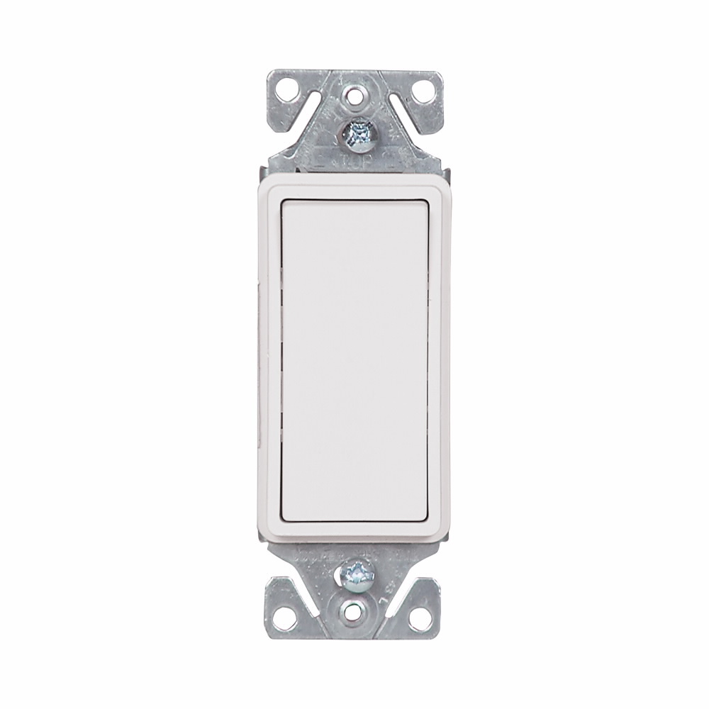 APAGADOR SENCILLO DECORATOR RESI 1P 15A 125/277V BLANCO  7501W-BOX