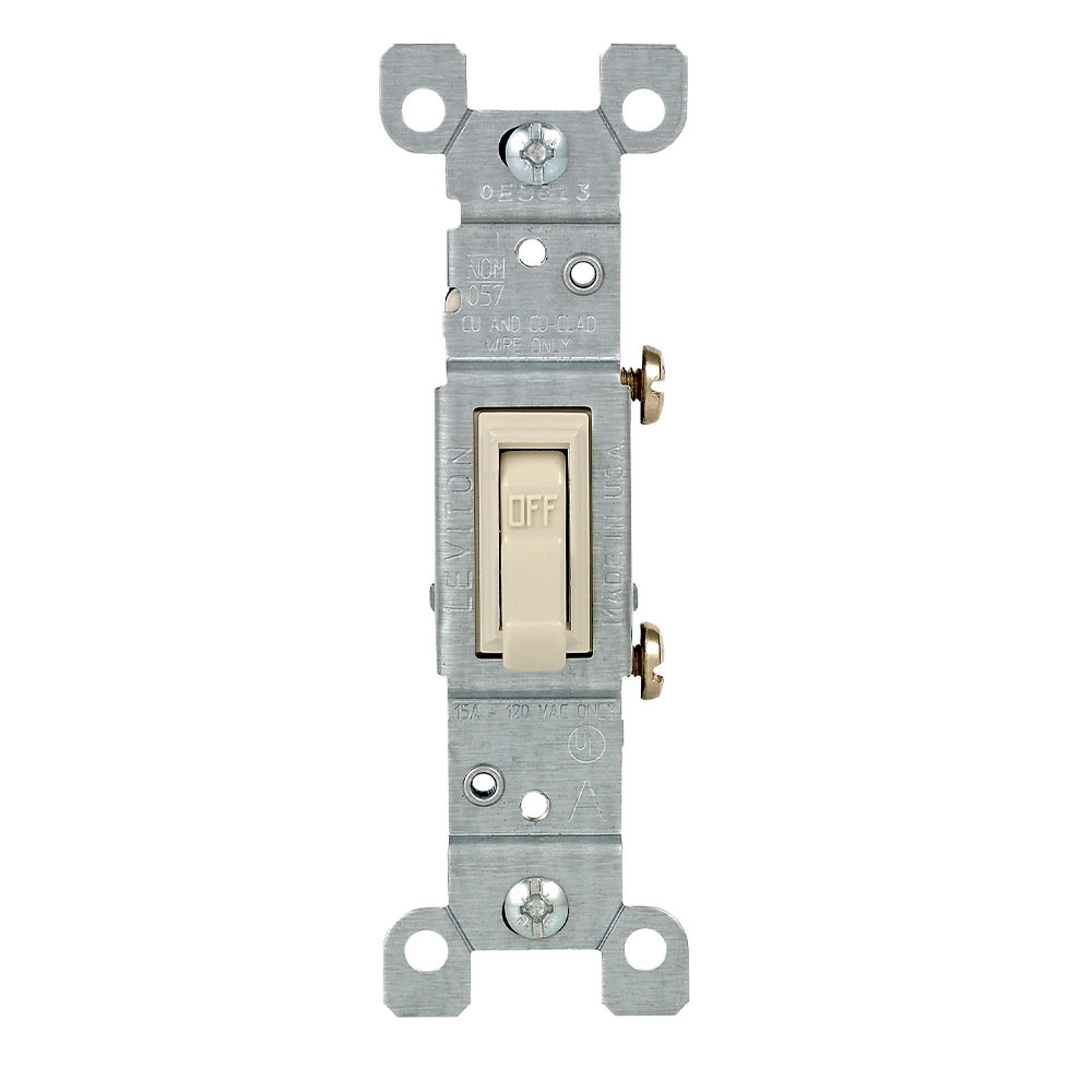APAGADOR SENCILLO PALANCA RESIDENCIAL 1P 15A 125V MARFIL 1451-ICP