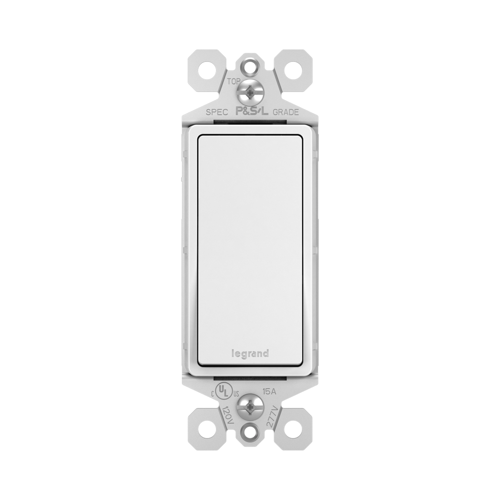 APAGADOR SENCILLO RESIDENCIAL 1P 15A 120/277V BLANCO RADIANT TM870W