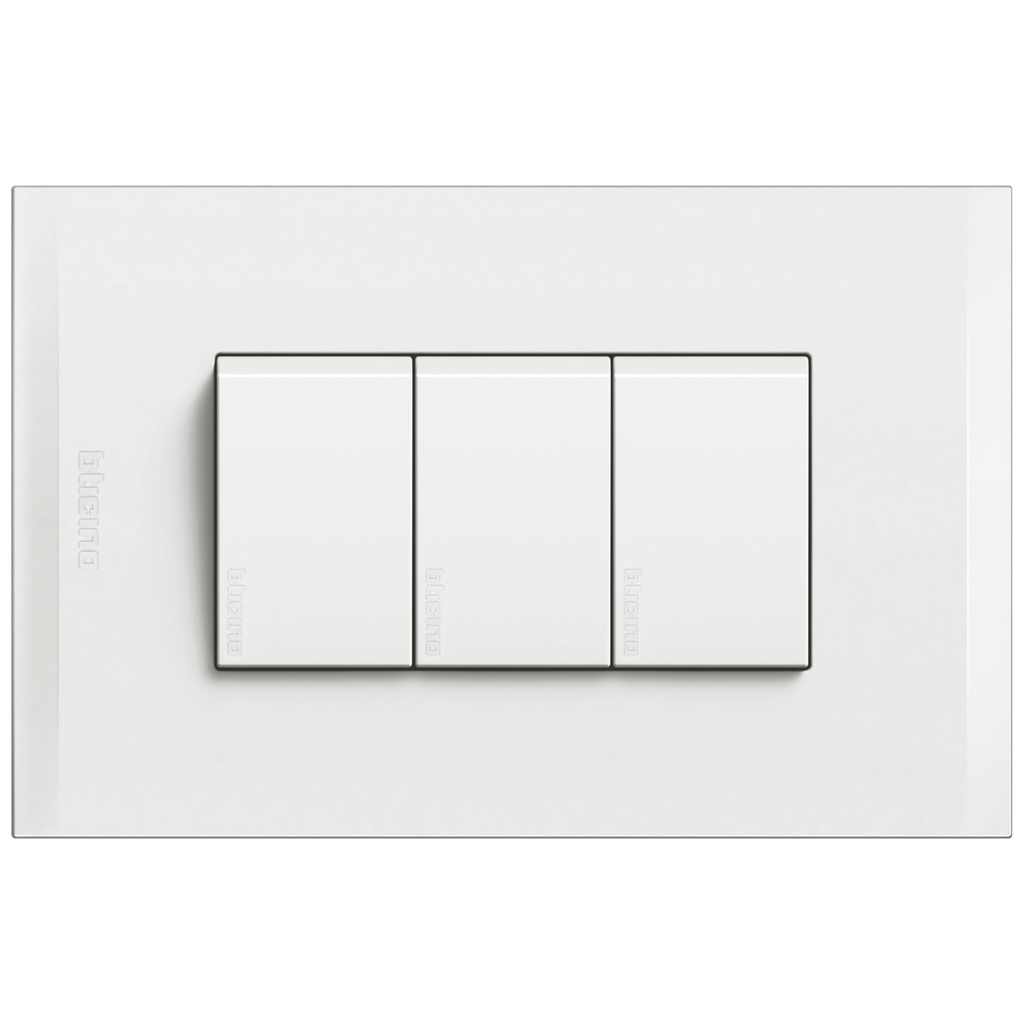 APAGADOR TRIPLE 1P 15A 125V BLANCO NOBILE AF2300EB