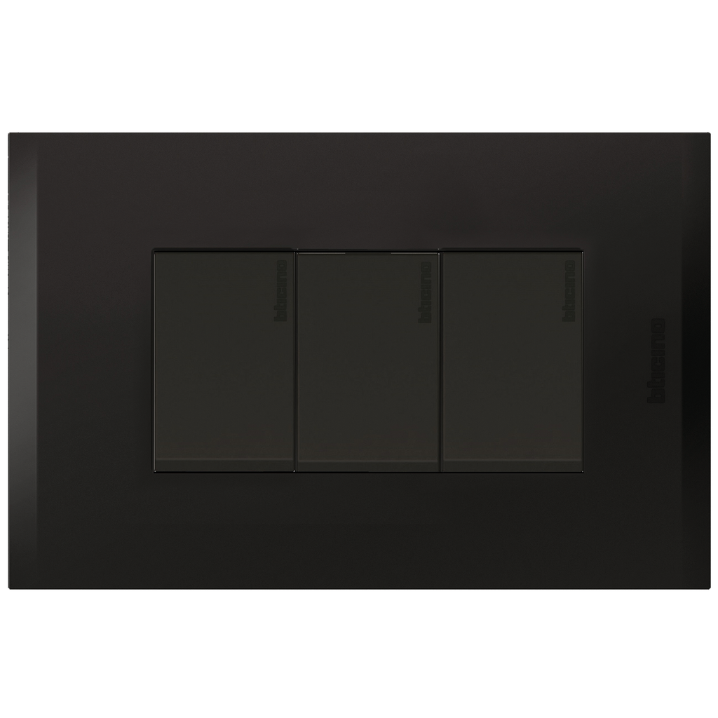 APAGADOR TRIPLE 1P 15A 125V NEGRO NOBILE AF2300EANG