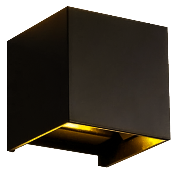 APLIQUE LED EXTERIOR CUADRADA NEGRA 6W 90-260V 298LM 3000K LI-3636