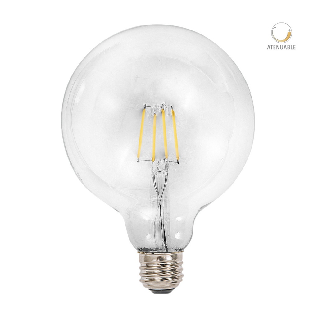 BOMBILLO LED VINTAGE G125 E27 4.5W 127V 450LM 2700K 4DG125LEDF27VT
