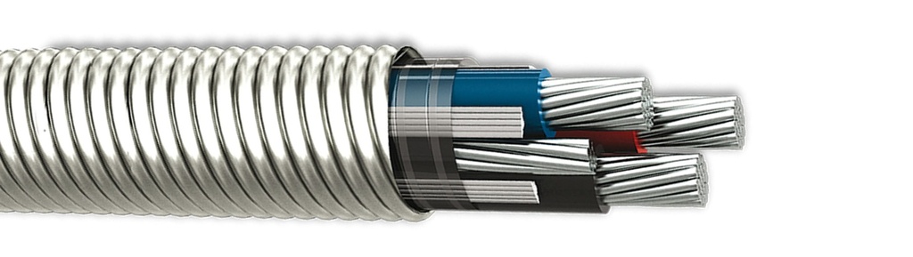 CABLE MC ARMADO AL XHHW-2 3x1/0AWG + 4AWG 600V S/PVC CONDUMEX