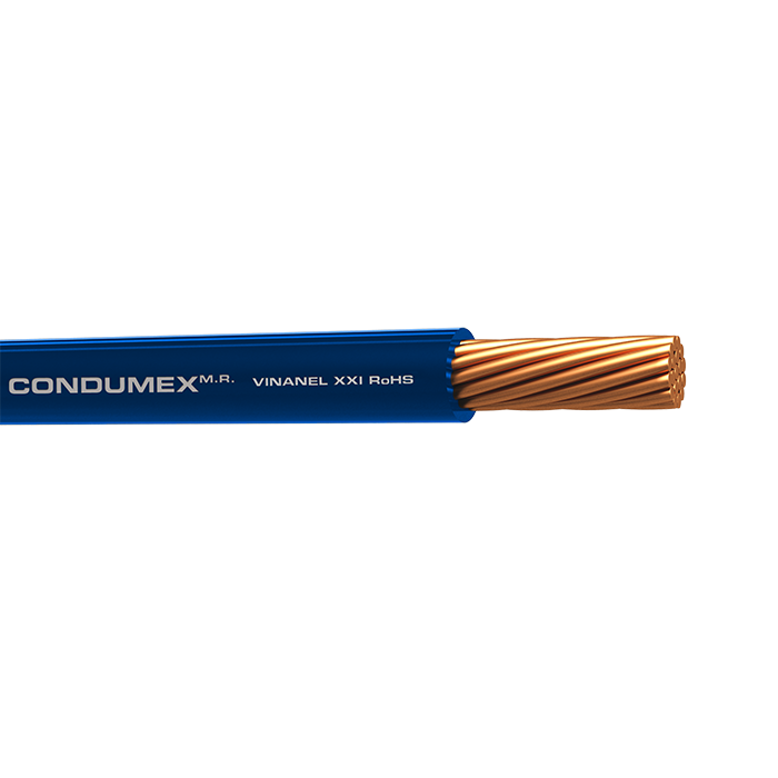 CABLE THHN CAL 12AWG AZUL CARRETE CONDUMEX