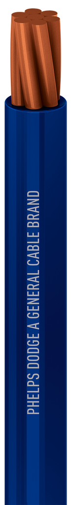 CABLE THHN CAL 12AWG AZUL CARRETE PHELPS DODGE