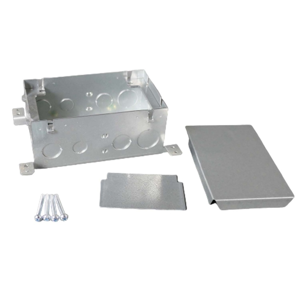 CAJA PISO 880 OMNIBOX 2 GANG  ACERO ESTAMPADO WIREMOLD 880S2