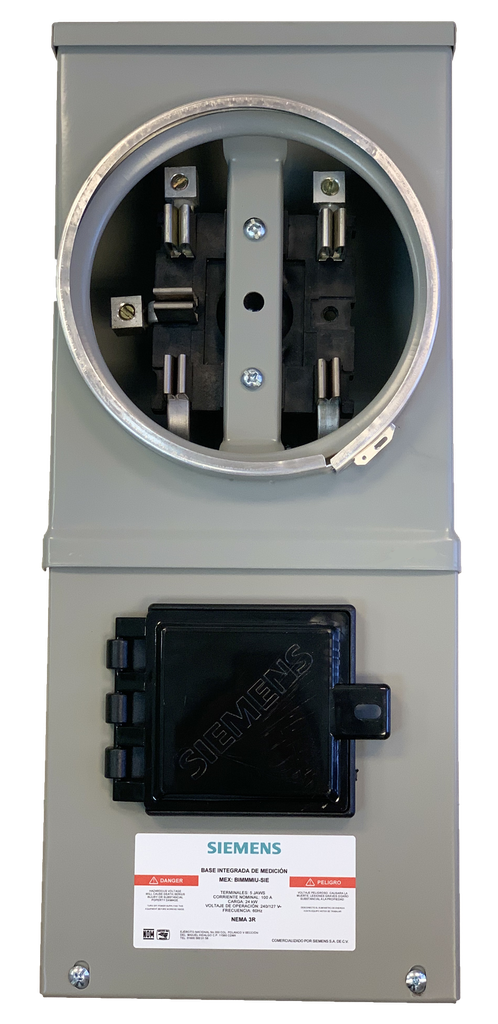 COMBO BASE MEDIDOR CON BREAKER 2P 100A, 240V, NEMA 3R, SIEMENS