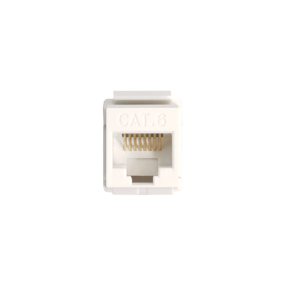 CONECTOR DATOS JACK RJ45 CAT.6 KEYSTONE BLANCO 66104-W