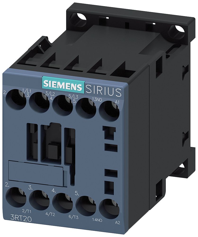 CONTACTOR 9 AMP AC-3 BOBINA 120 VAC 1NA S00 3RT20161AK61 SIEMENS