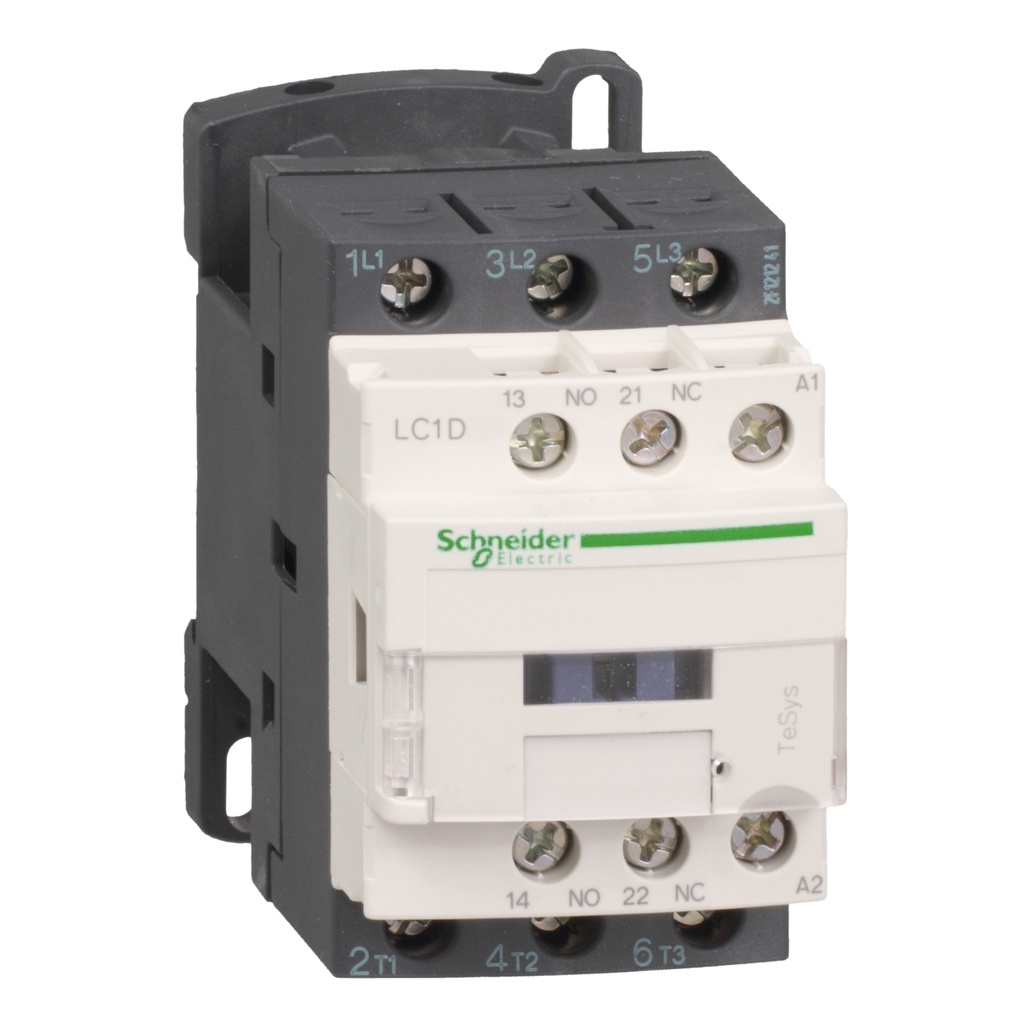 CONTACTOR TESYS D, 3P, 9A (AC3), BOBINA 230VAC, 1NO + 1NC LC1D09P7