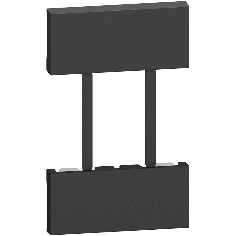 CUBIERTA 2 MODULOS PARA TOMA KG4129 NEGRO LIVING NOW KG51