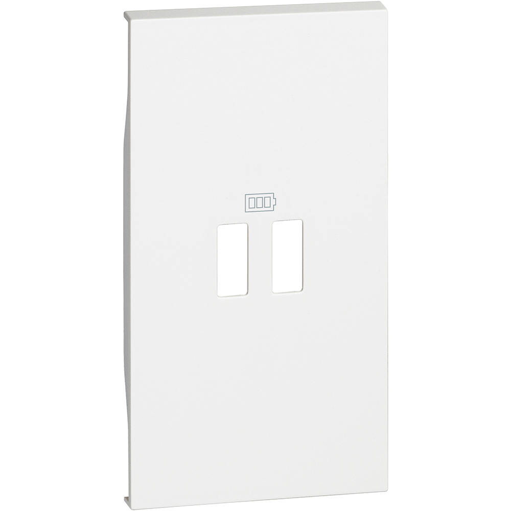 CUBIERTA 2 MODULOS USB K4286C2 / K4287C2 BLANCO LIVING NOW KW12C