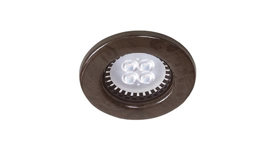 EMPOTRADO FIJO REDONDO MADERA PARA MR16 100-240/12V NOM YD-220/M