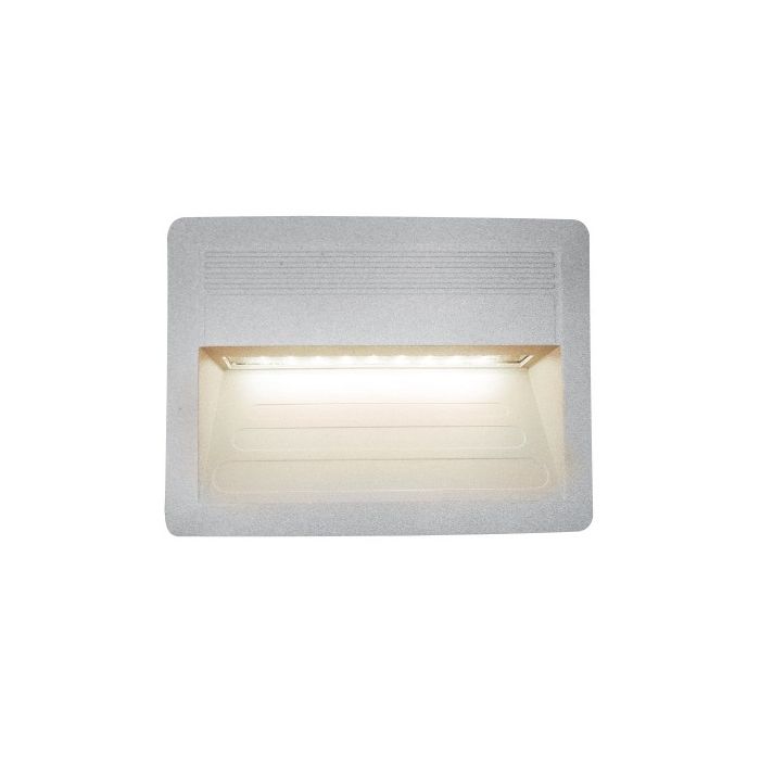 EMPOTRADO LED PARED CUADRADO SATIN 3W 127V 20LM 3000K IP44 HLED-904/S