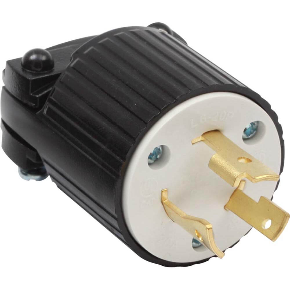 ENCHUFE MEDIA VUELTA 2P 3H 20A 250V NEMA L6-20P L620P