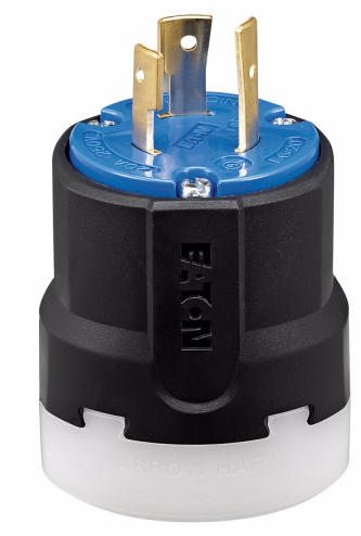 ENCHUFE MEDIA VUELTA 2P 3H 30A 250V NEMA L6-30P AZUL AHCL630P