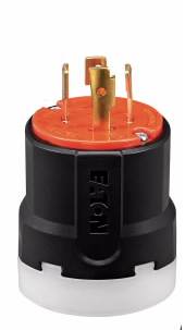 ENCHUFE MEDIA VUELTA 3P 3H 30A 125V NEMA L10-30P NARANJA AHCL1030P