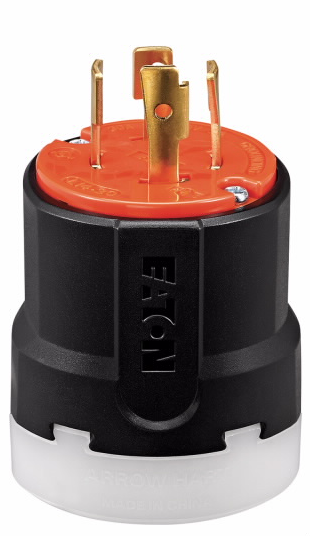 ENCHUFE MEDIA VUELTA 3P 4H 20A 125/250V NEMA L14-20P NARANJA AHCL1420P