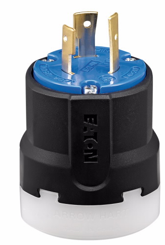 ENCHUFE MEDIA VUELTA 3P 4H 30A 250V L15-30P  AZUL AHCL1530P