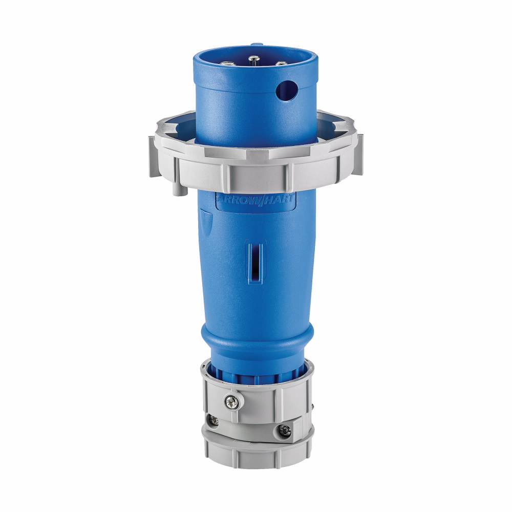 ENCHUFE PIN&SLEEVE 3F 30A 250V 3P 4H 9 HORAS AZUL IP69K AH430P9WDR