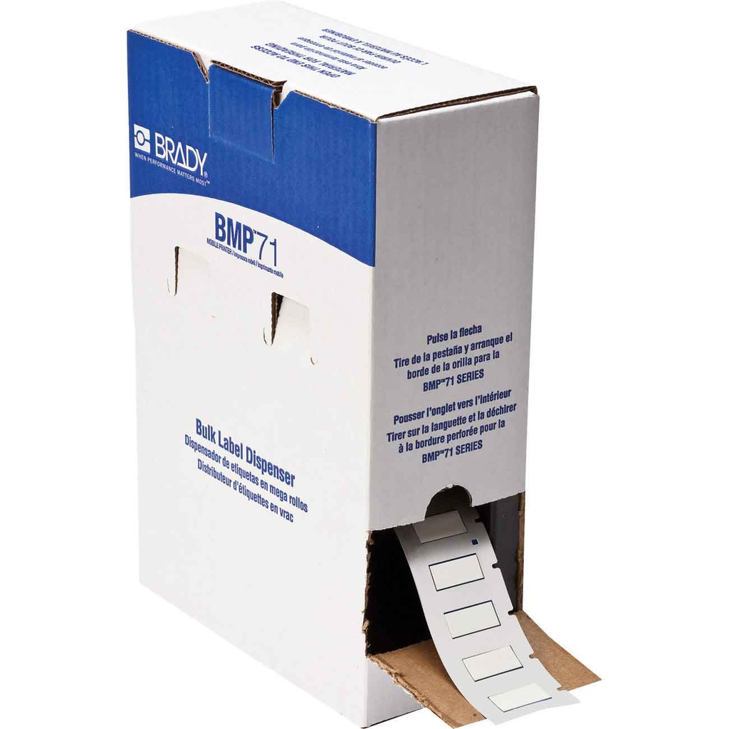 ETIQUETA TERMOCONTRACTIL 0.25" X 1" 1000 UDS/ROLL BM71-250-1-342