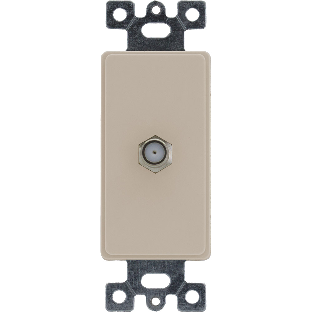 INSERTO DECOR TOMA TV COAXIAL MARFIL 2162-V