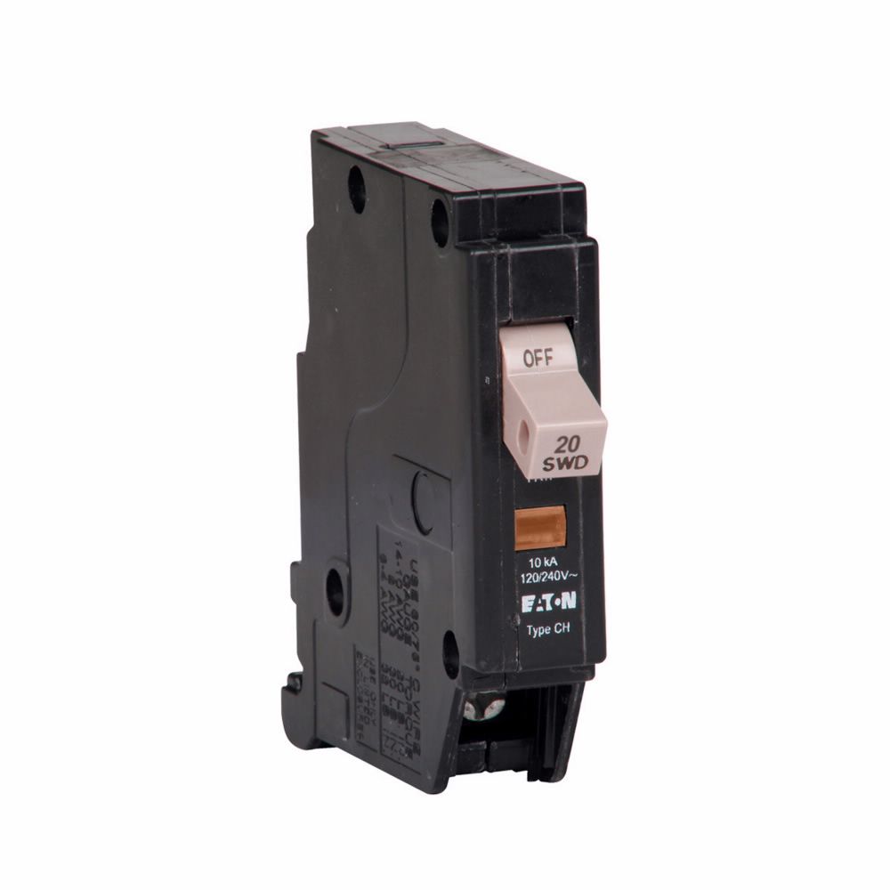 INTERRUPTOR TERMOMAGNETICO CH DE ENCHUFAR 20A 1P 120V UL CHF120