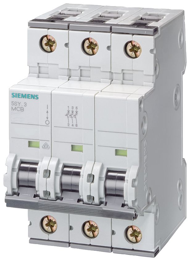 INTERRUPTOR TERMOMAGNETICO P/RIEL/DIN 3P 40A 480V 5SY43407CC SIEMENS