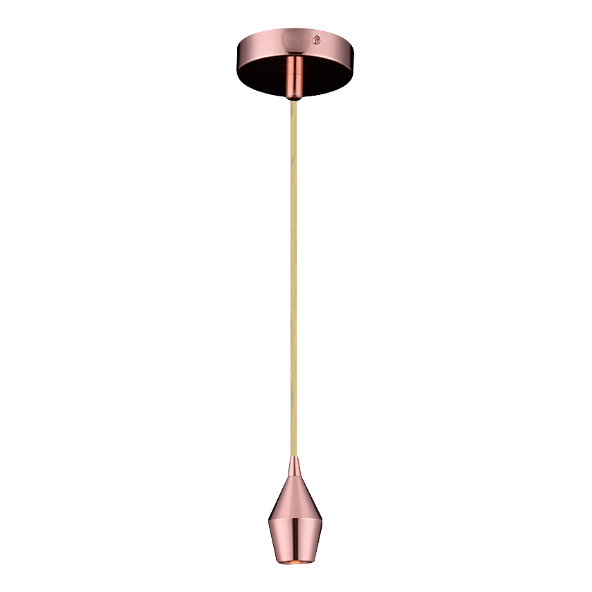 LUMINARIA COLGANTE SOCKET DECORATIVO ORO ROSA E27 SOCK-VIN-101