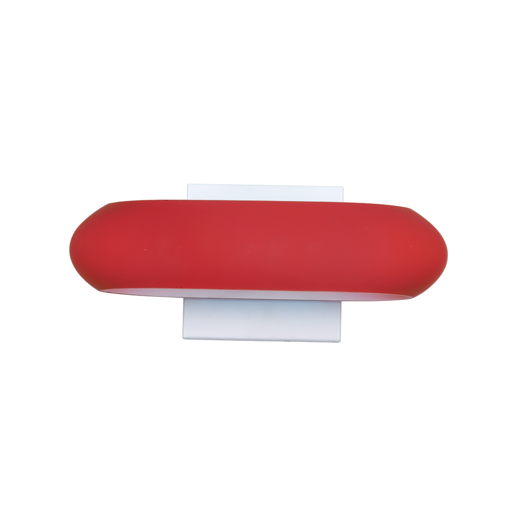 LUMINARIA PARED CRISTAL ROJO BASE G9 MAX 40W 100-240V TL-2022/R