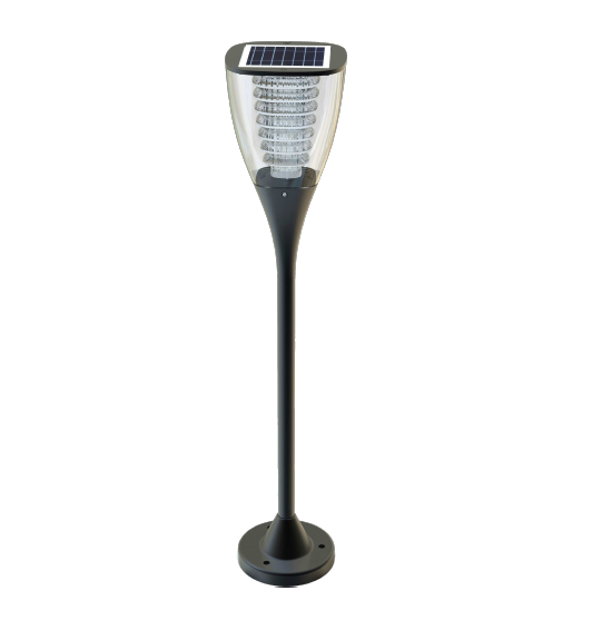 LUMINARIA SOLARIS BOLLARD NEGRO 100LM 3000K IP65