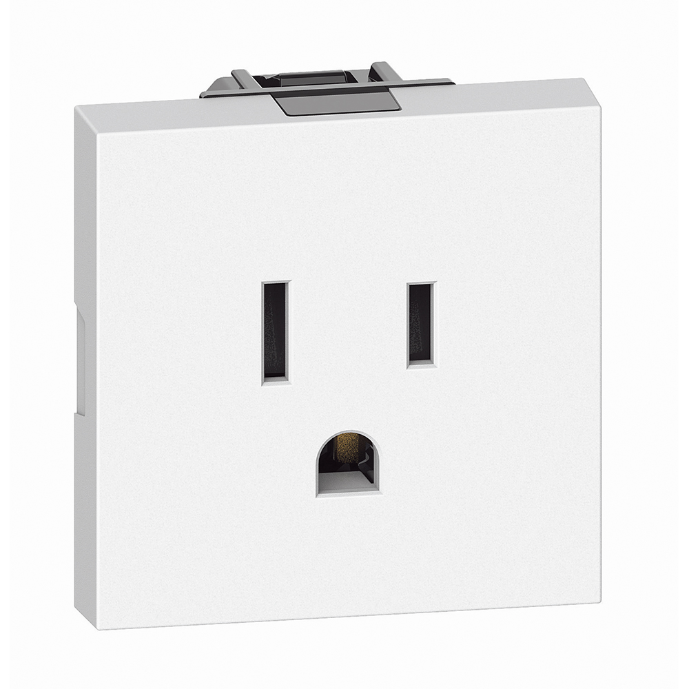 MODULO TOMA TR 2P 3H 15A 125V 2 MODULOS BLANCO LIVING NOW KW4129