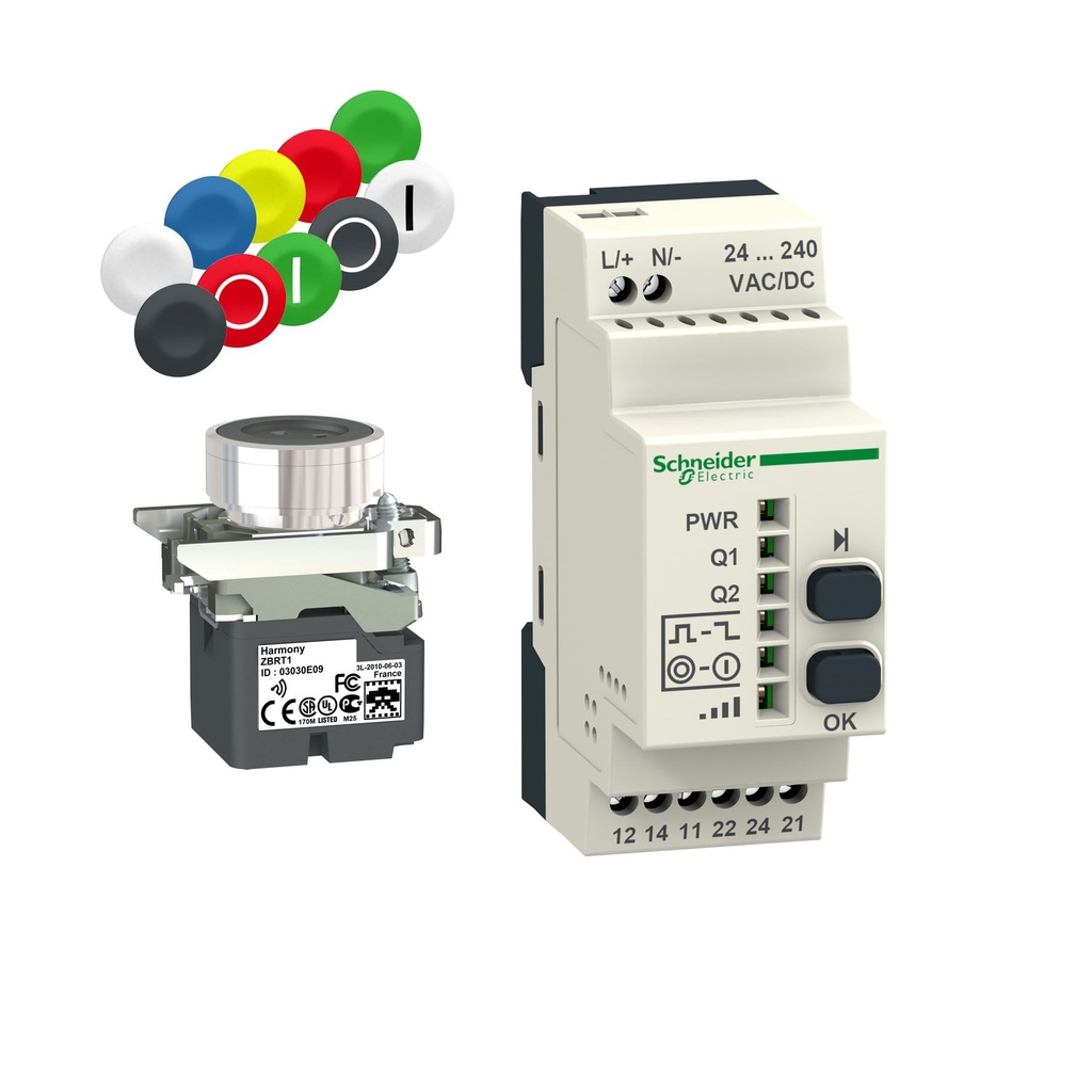 PACK XB4R 22MM EMISOR METALICO-RECEPTOR PROGRAMABLE XB4RFA02