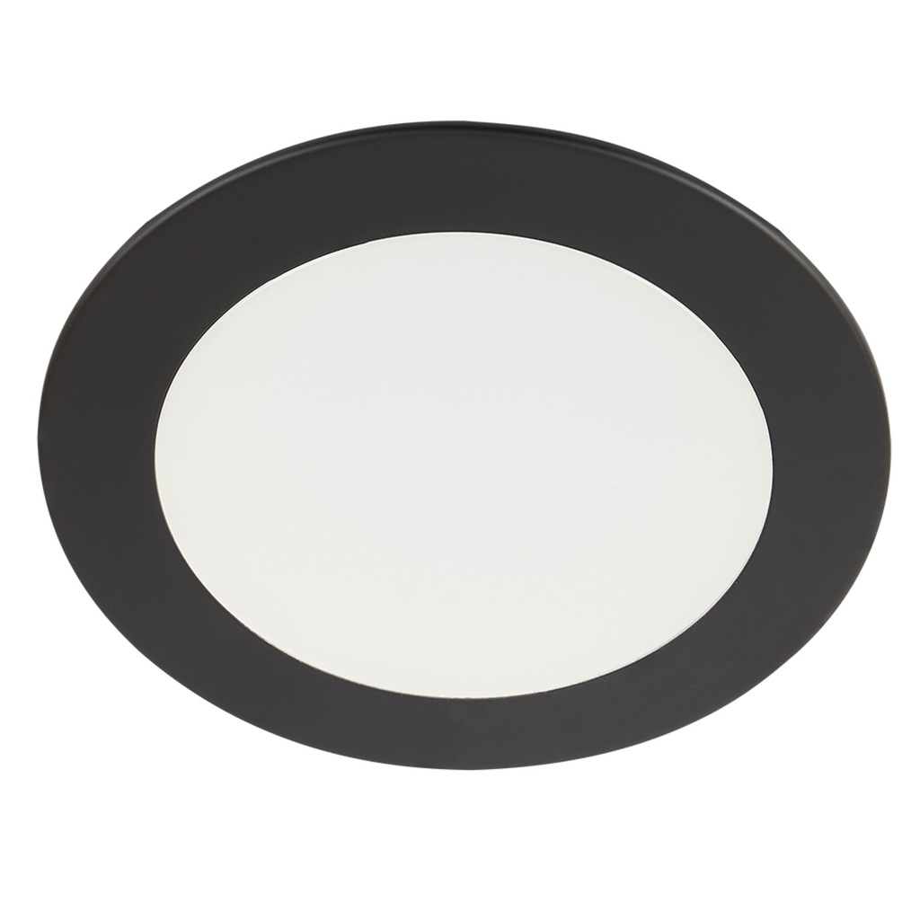 PANEL LED REDONDO 9" 18W 100-240V 1200lm 3000K NEGRO 18YDLED430MV30N