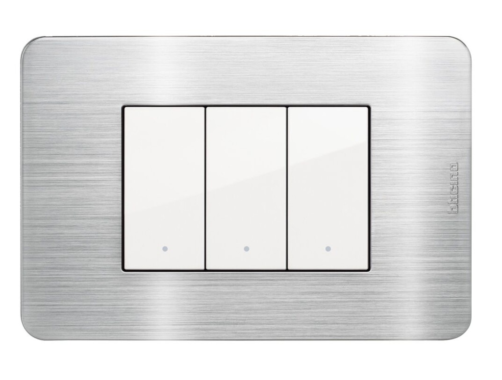 PLACA 3 MODULOS ALUMINIO MATIXGO JA4803AA