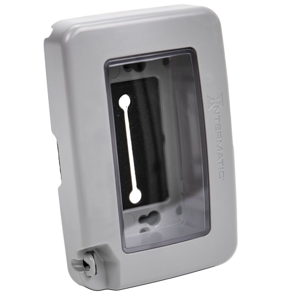 PLACA INTEMPERIE DECORA PERFIL BAJO 1 GANG GRIS WP6000G INTERMATIC