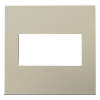 PLACA PLASTICA 2 GANG TITANIO ADORNE AWP2GTM4