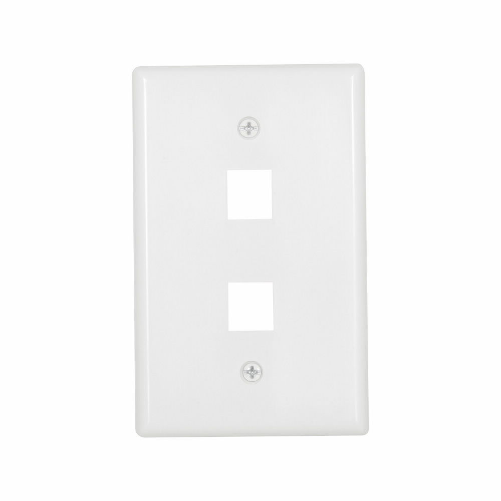 PLACA PLASTICA 2 MODULOS KEYSTONE BLANCO 5520W-MSP