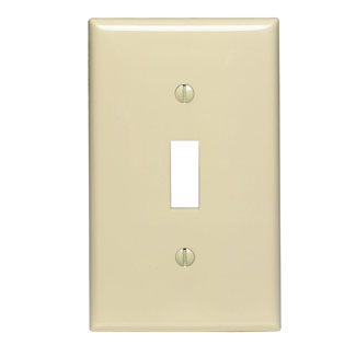 PLACA PLASTICA  APAGADOR SENCILLO PALACA 1 GANG MARFIL 80701-I