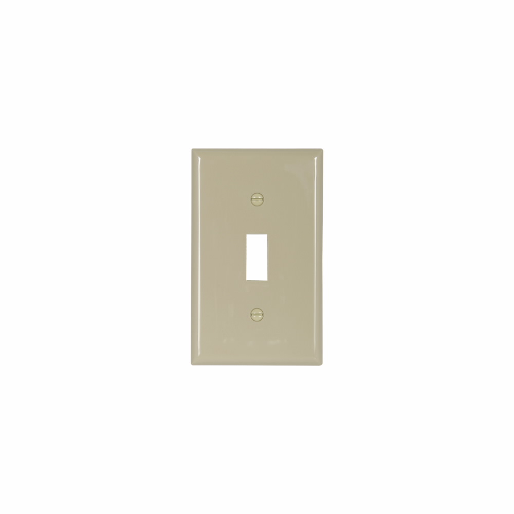 PLACA PLASTICA APAGADOR SENCILLO PALANCA 1 GANG MARFIL 5134V