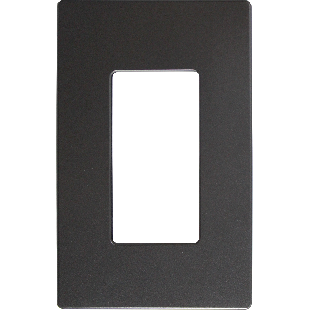 PLACA PLASTICA PRESION DECOR 1 GANG NEGRA  2151STBK