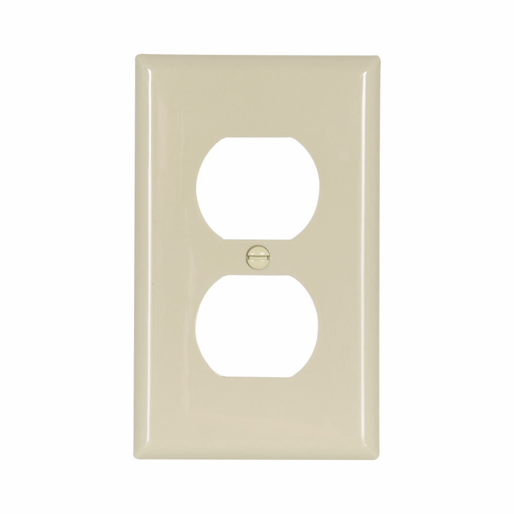 PLACA PLASTICA TOMA DOBLE / APAGADOR DOBLE PALANCA MARFIL 5132V