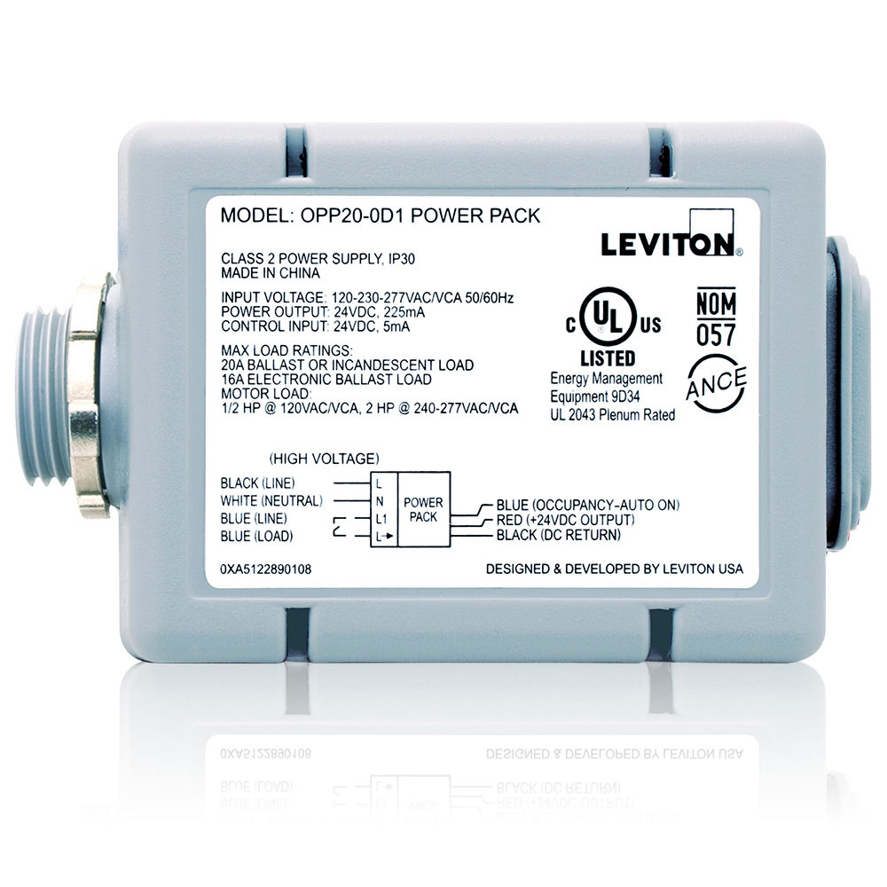 POWER PACK P/ SENSOR 24VDC 225mA 20A 125/277V OPP20-D1